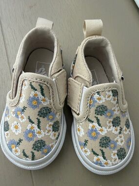 Baby Vans Floral Slip-On Shoes